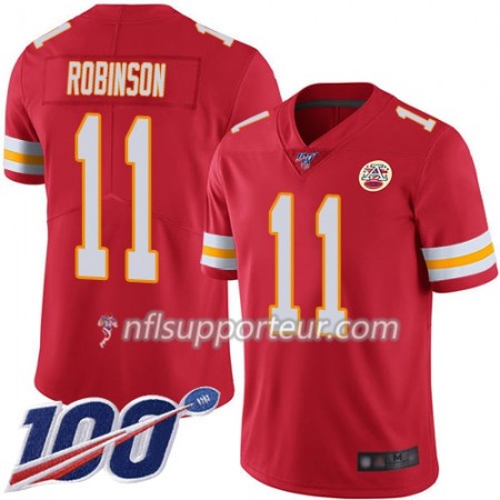 Maillot Homme Kansas City Chiefs Demarcus Robinson 11 Nike Rouge 100th